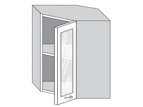 1.60.3у Шкаф настенный (h=720) угловой на 600мм со стекл. дверцей в Нижневартовске - nizhnevartovsk.магазин96.com | фото
