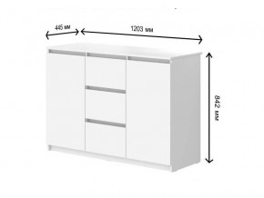 Комод с 3-мя ящиками и дверками СГ Модерн в Нижневартовске - nizhnevartovsk.магазин96.com | фото