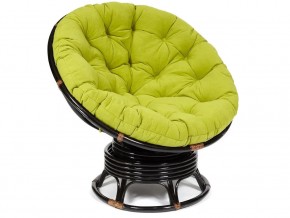 Кресло-качалка Papasan w 23/01 B с подушкой Antique brown, флок Олива в Нижневартовске - nizhnevartovsk.магазин96.com | фото