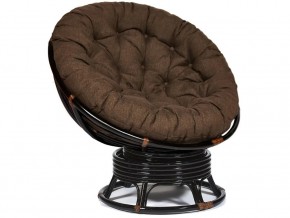 Кресло-качалка Papasan w 23/01 B с подушкой Antique brown, ткань Коричневый в Нижневартовске - nizhnevartovsk.магазин96.com | фото