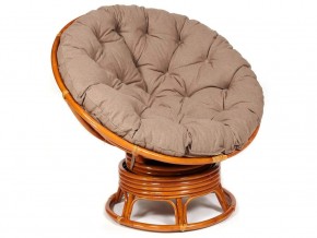 Кресло-качалка Papasan w 23/01 B с подушкой Cognac, экошерсть Коричневый в Нижневартовске - nizhnevartovsk.магазин96.com | фото