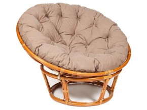 Кресло Papasan 23/01 W с подушкой Cognac, экошерсть Коричневый в Нижневартовске - nizhnevartovsk.магазин96.com | фото